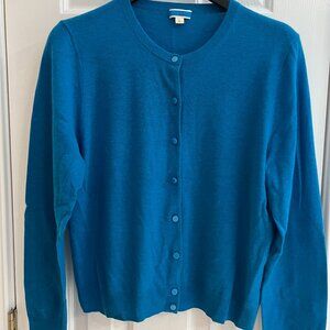 J.Crew Featherweight Cashmere Cardigan Sweater - Size Large